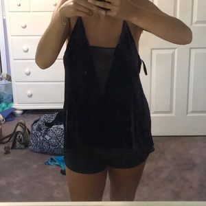 BCBG velvet top